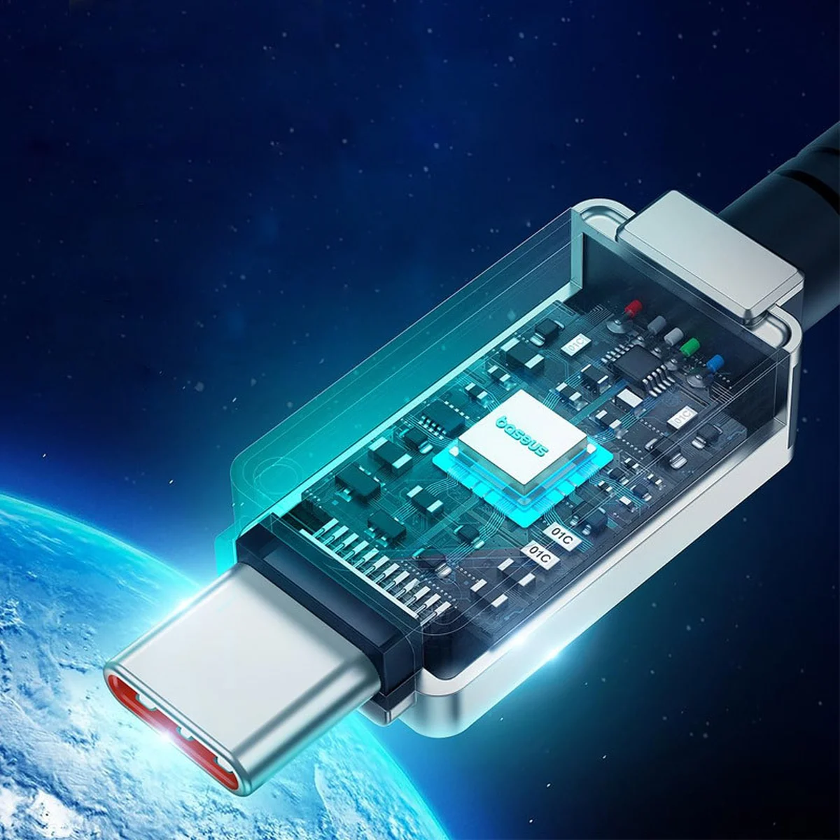 Дата кабель Baseus Unbreakable Series Fast Charging Type-C to Type-C 100W 1m (P10355800111-0) Stellar White