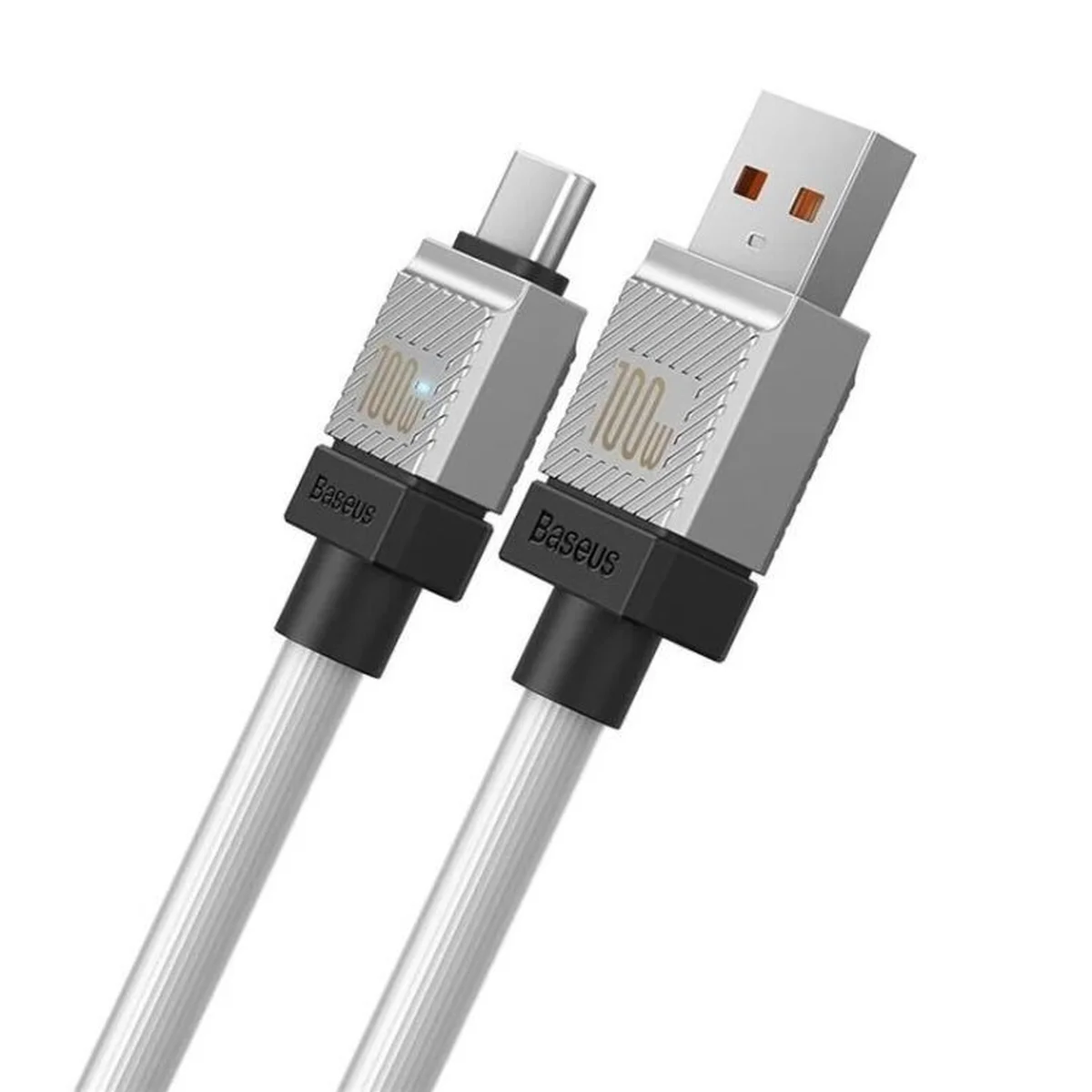 Дата кабель Baseus CoolPlay Series USB to Type-C 100W (1m) (CAKW00060) White