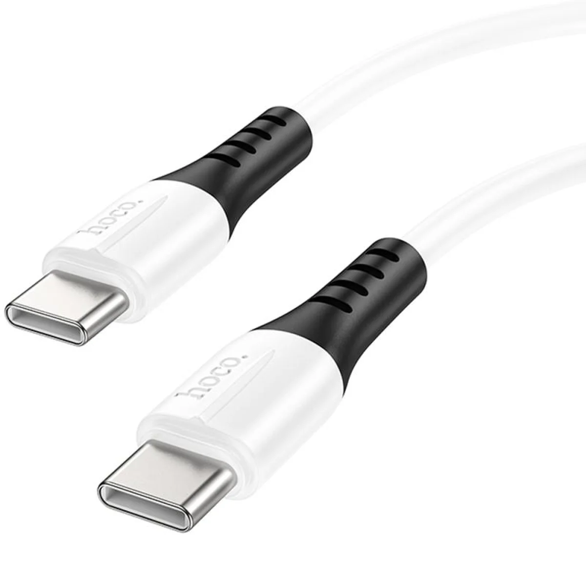Дата кабель Hoco X82 Silicone Type-C to Type-C 60W (1m) White