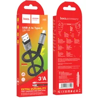 Дата кабель Hoco X85 Strength USB to Type-C (1m) Black