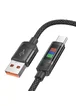 Дата кабель Hoco U126 Lantern 5A USB to Type-C (1.2m) Black
