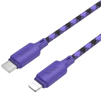 Дата кабель Hoco X116 Meridian Type-C to Lightning 27W (1m) Gradient Purple Mix