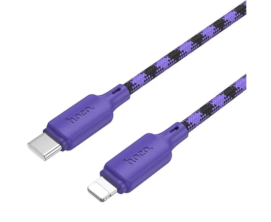 Дата кабель Hoco X116 Meridian Type-C to Lightning 27W (1m) Gradient Purple Mix