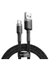 Дата кабель Baseus Cafule USB to Type-C Cable 3A (0.5m) (CATKLF-A) Серый / Черный