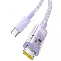 Дата кабель Baseus Gem Fast Charging Type-C to Type-C 100W (1m) (P10373000111) Nebula Purple