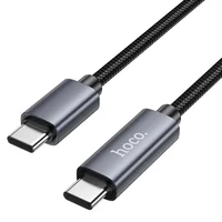 Дата кабель Hoco X112 Favor with display Type-C to Type-C 60W (1m) Black
