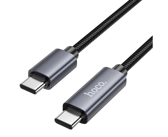 Дата кабель Hoco X112 Favor with display Type-C to Type-C 60W (1m) Black