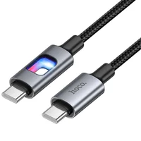 Дата кабель Hoco U144 New Type-C to Type-C 60W (1.2m) Black