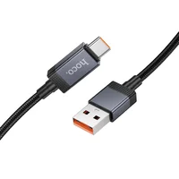 Дата кабель Hoco X118 Generic with display USB to Type-C 5A (1m) Black