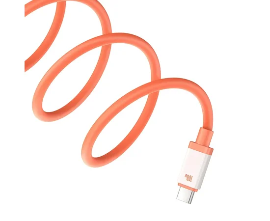 Дата кабель Baseus 0&deg;C Series Fast Charging Type-C to Type-C 100W (1m) (P10368800731) Canyon Coral