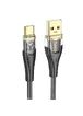 Дата кабель Hoco U121 Gold standard Transparent Discovery Edition USB to Type-C (1.2m) Black