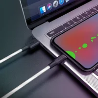 Дата кабель Hoco X21 Plus Silicone Type-C Cable (2m) Черный / Белый