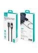 Дата кабель Usams US-SJ750 With Colorful Light TC Ser. Type-C to Type-C 100W (1.2m) Tarnish