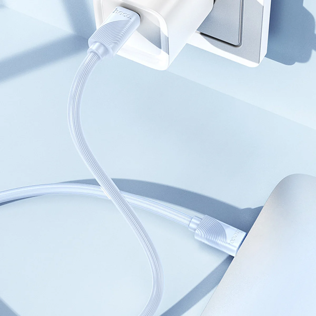 Дата кабель Hoco X114 Energy Type-C to Type-C 60W (1m) Blue