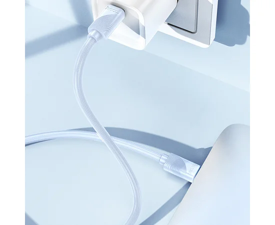 Дата кабель Hoco X114 Energy Type-C to Type-C 60W (1m) Blue