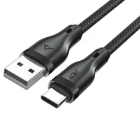 Дата кабель Acefast C8-04 USB to Type-C 3A (1.2m) Black