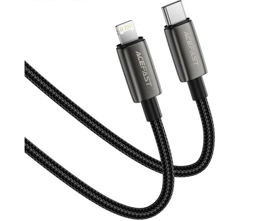Дата кабель Acefast C23-01 Type-C to Lightning 30W (1.2m) Black