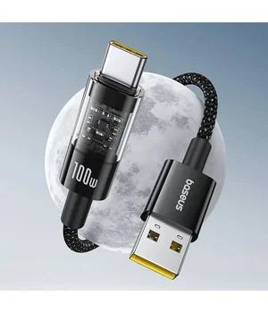 Дата кабель Baseus Gem Fast Charging USB Type-C 100W (2m) (P10373002111) Cluster Black