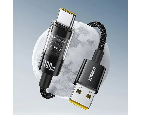 Дата кабель Baseus Gem Fast Charging USB Type-C 100W (2m) (P10373002111) Cluster Black