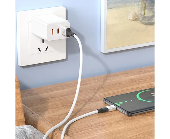 Дата кабель Hoco X86 Spear USB to Type-C (1m) White