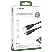 Дата кабель Acefast C8-04 USB to Type-C 3A (1.2m) Black