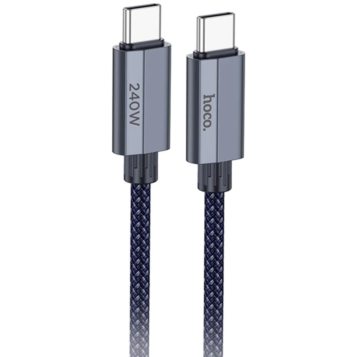Дата кабель Hoco U134 Primero Type-C to Type-C 240W (1.8m) Dark Blue