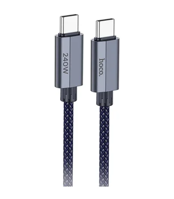 Дата кабель Hoco U134 Primero Type-C to Type-C 240W (1.8m) Dark Blue