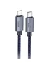 Дата кабель Hoco U134 Primero Type-C to Type-C 240W (1.8m) Dark Blue