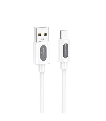 Дата кабель Borofone BX114 Structure USB to Type-C 3A (1m) White