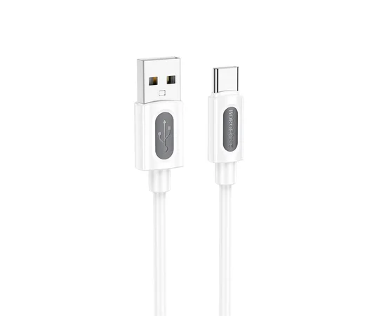 Дата кабель Borofone BX114 Structure USB to Type-C 3A (1m) White