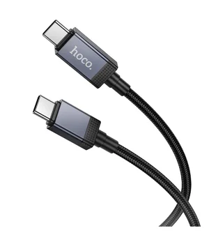 Дата кабель Hoco X118 Generous with display Type-C to Type-C 60W (1m) Black