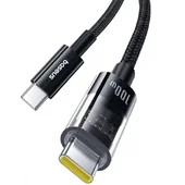 Дата кабель Baseus Gem Fast Charging Type-C to Type-C 100W (1m) (P10373000111) Cluster Black
