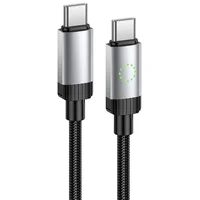 Дата кабель Hoco X117 Star Type-C to Type-C 60W (1m) Black