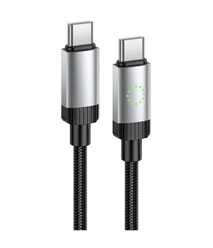 Дата кабель Hoco X117 Star Type-C to Type-C 60W (1m) Black