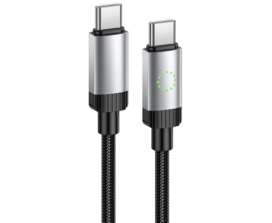 Дата кабель Hoco X117 Star Type-C to Type-C 60W (1m) Black