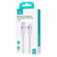 Дата кабель Usams US-SJ635 U85 Type-C to Lightning 30W (2m) Purple