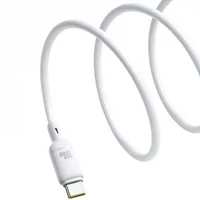 Дата кабель Baseus Silky Series OS Fast Charging Type-C to Type-C 100W (1m) (P10377704) Moon White