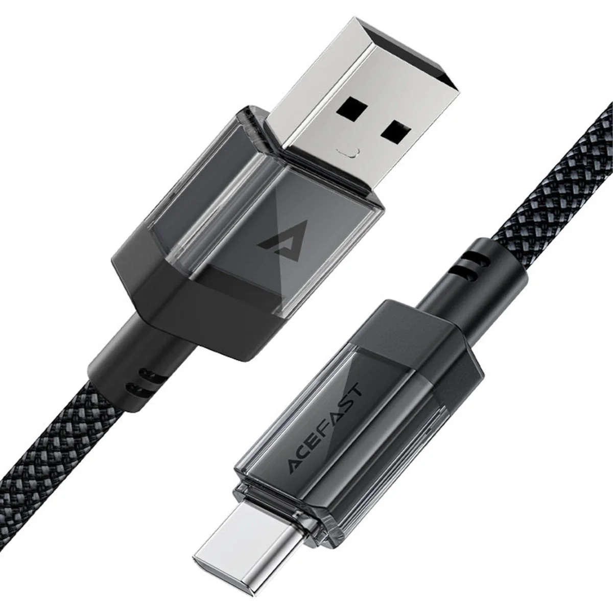 Дата кабель Acefast C12-04 USB to Type-C 3A (1.2m) Black