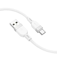 Дата кабель Hoco X109 Energy Silicone USB to Type-C (1m) White