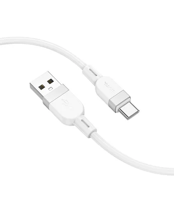Дата кабель Hoco X109 Energy Silicone USB to Type-C (1m) White