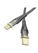 Дата кабель Hoco U121 Gold standard Transparent Discovery Edition USB to Type-C (1.2m) Black