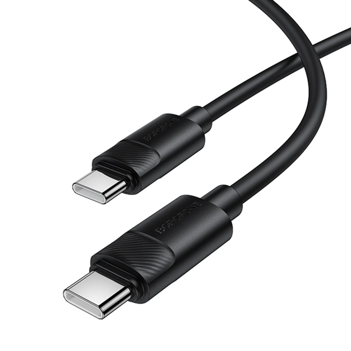 Дата кабель Borofone BX123 Leya Type-C to Type-C 60W (1m) Black
