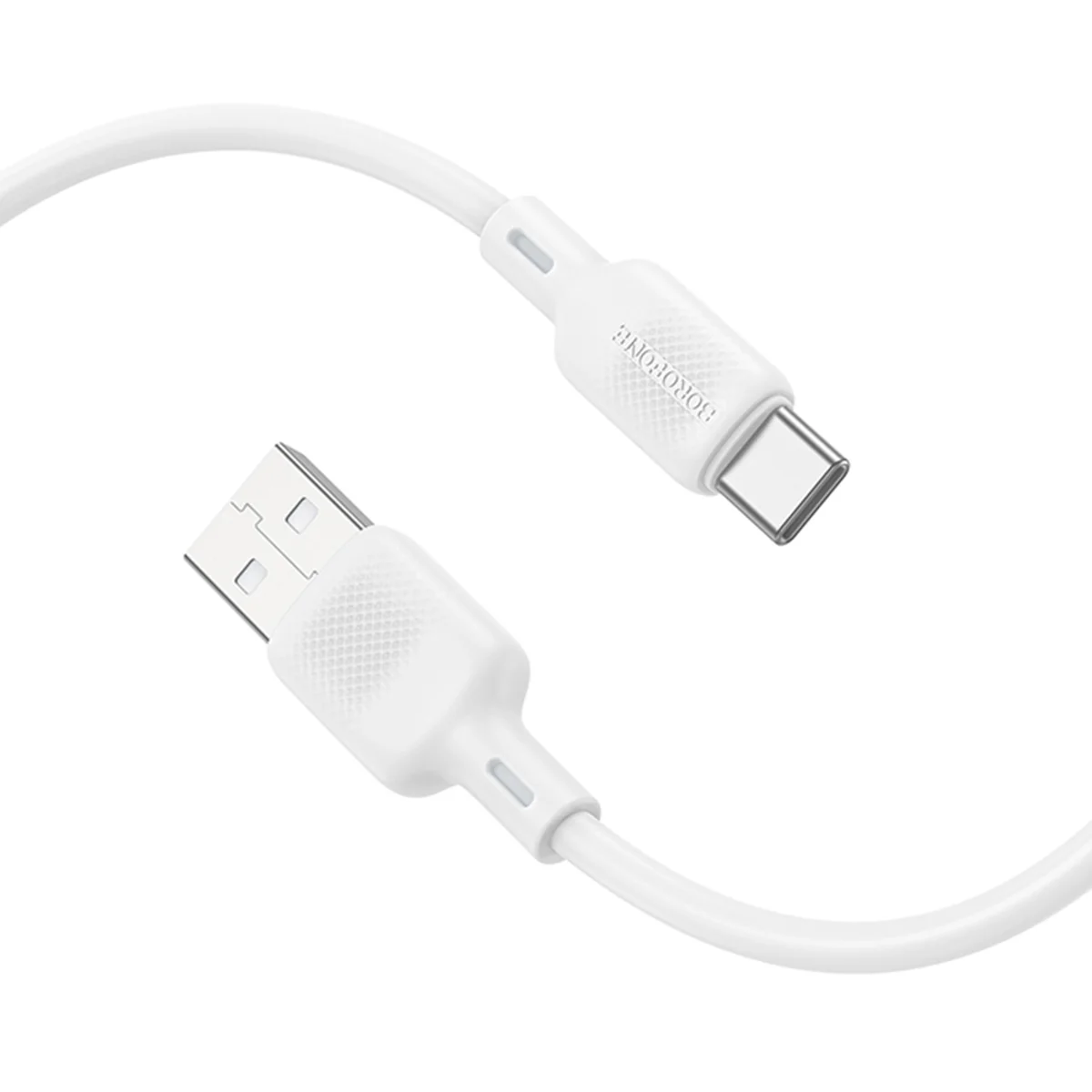 Дата кабель Borofone BX113 Lenny USB to Type-C 3A (1m) White