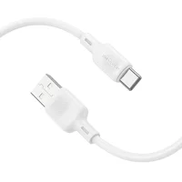 Дата кабель Borofone BX113 Lenny USB to Type-C 3A (1m) White
