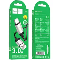 Дата кабель Hoco X117 Star USB to Type-C 3A (1m) Black