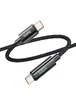 Дата кабель Hoco U125 Benefit 100W Type-C to Type-C (1.2m) Black