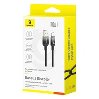 Дата кабель Baseus Discolor Series Fast Charging USB Type-C 100W (1m) (P10374903) Cluster Black