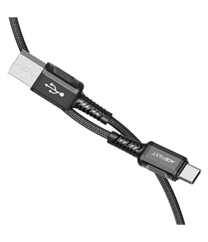 Дата кабель Acefast C1-04 USB to Type-C 3A (1.2m) Black