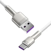 Дата кабель Baseus Cafule Metal Data USB Type-C 66W (2m) (CAKF0002) White