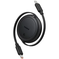 Дата кабель Baseus Free2Pull Mini Retractable Type-C to Type-C 60W (1m) (P10364500) Cluster Black